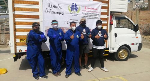 Campaña solidaria en el AAHH Las Mercedes en Manchay (18/07/20)