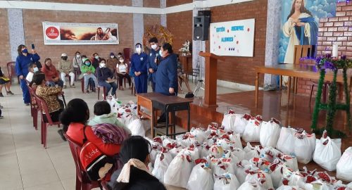 Campaña solidaria en la Capilla Santísima Trinidad en Jicamarca (19/12/20)