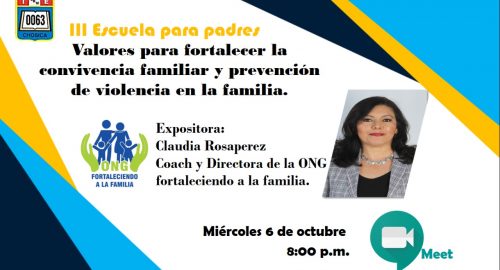Conferencia para la IE 0063 – Chosica