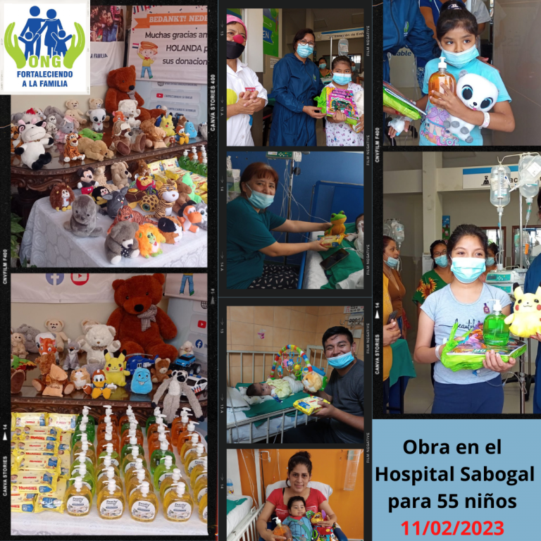 Lee más sobre el artículo Obra solidaria a favor de 55 niños del Hospital Sabogal distrito de Bellavista, provincia del Callao (11/02/2023).