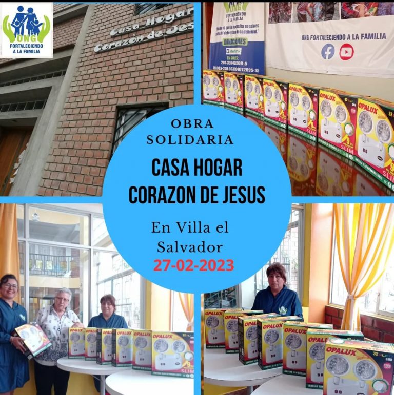 Lee más sobre el artículo Obra solidaria a favor de la casa hogar Corazón de Jesús en Villa El Salvador (27/02/2023).