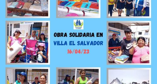 Obra solidaria a favor de 200 personas en VILLA EL SALVADOR (16/04/2023).