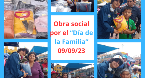 Obra solidaria a favor de 200 pobladores de la zona puente Lurín- Julio C. Tello (LURÍN) (09/09/2023).