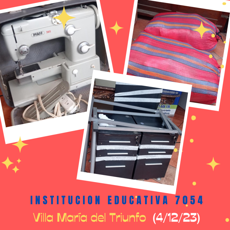Lee más sobre el artículo Entrega de donaciones para la Institución Educativa 7054 en Villa María del Triunfo (04/12/2023)