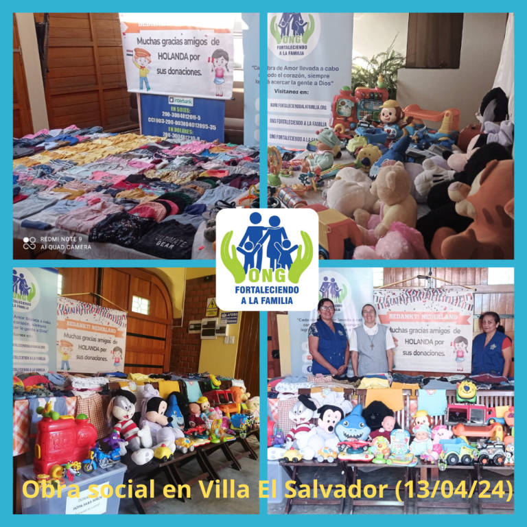 Lee más sobre el artículo Obra solidaria a favor de los niños del albergue Cenáculo en Villa El Salvador (13/04/24)