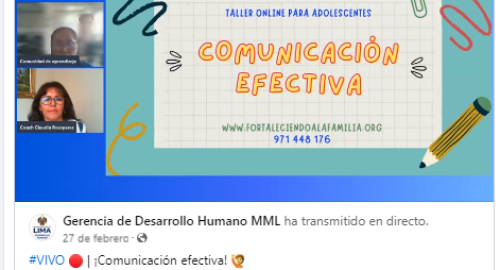 Charla para ADOLESCENTES. Tema: Comunicación efectiva (27/02/24)