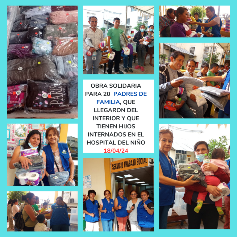 Lee más sobre el artículo Obra solidaria para padres de familia de provincia que han venido a Lima para acompañar a sus hijos hospitalizados en la capital (18/04/24)