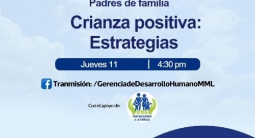 Charla para Padres. Tema: Crianza positiva: estrategias. (11/01/24)