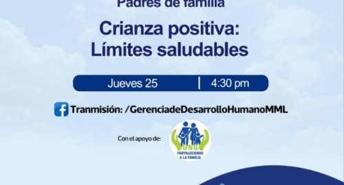Charla para Padres. Tema: Crianza positiva: límites saludables (25/01/24)