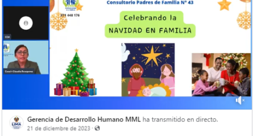Charla para padres. Tema: Celebrando la NAVIDAD en familia (21/12/23)