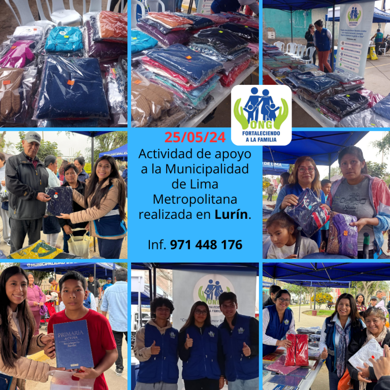 Lee más sobre el artículo Actividad de apoyo a la Municipalidad Metropolitana de Lima realizada en Lurín. Llevamos 220 donaciones (25/05/24)