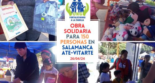 Obra solidaria para 150 personas en Salamanca, Ate-Vitarte (26/04/24)