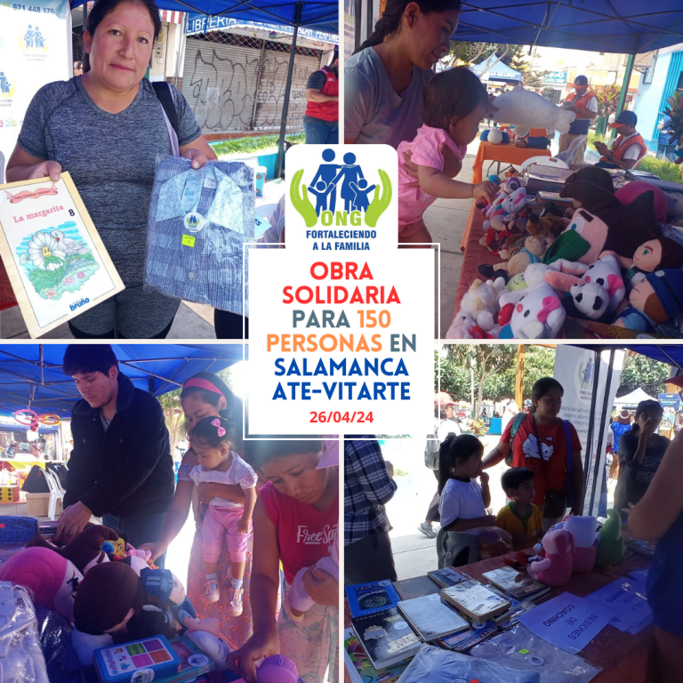 Lee más sobre el artículo Obra solidaria para 150 personas en Salamanca, Ate-Vitarte (26/04/24)