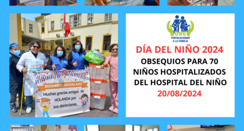 DÍA DEL NIÑO 2024. Juguetes para 70 niños internados en el Hospital del Niño (21/08/24)