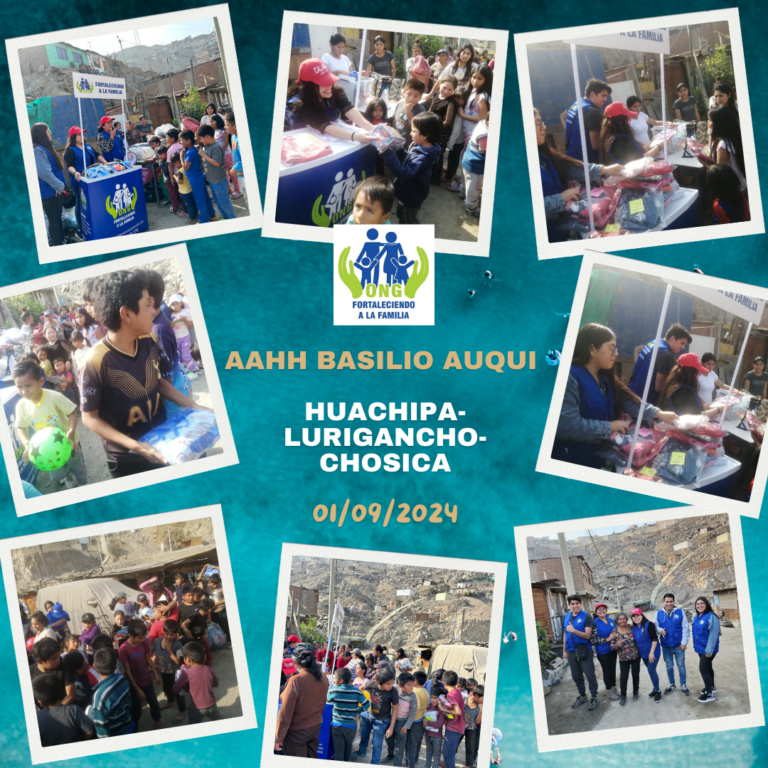 Lee más sobre el artículo Obra solidaria para los pobladores del AAHH Basilio Auqui – Huachipa- Lurigancho -Chosica(01/09/2024)