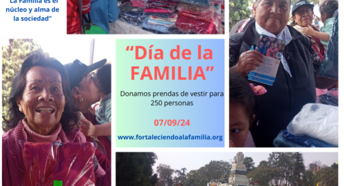 «Día de la FAMILIA» donamos ropa para 250 personas (07/09/24)