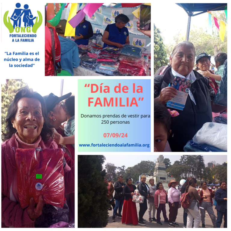 Lee más sobre el artículo «Día de la FAMILIA» donamos ropa para 250 personas (07/09/24)