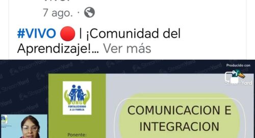 Charla para padres. Tema: Comunicación e integración familiar (07/08/2024)