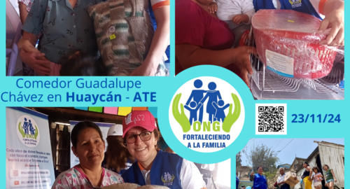 Obra solidaria para los 73 integrantes del Comedor popular Guadalupe Chávez en Huaycán -ATE (23/11/24)