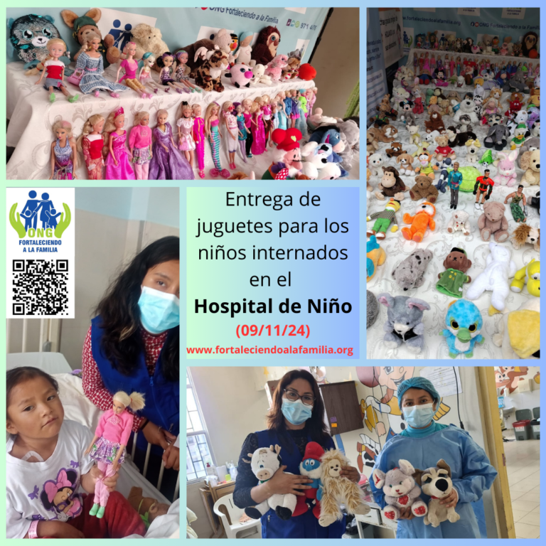 Lee más sobre el artículo Entrega de juguetes para 152 niños internados en el Hospital del Niño (9/11/24)