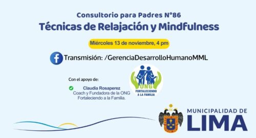 Charla para Padres. Tema: Técnicas de relajación y mindfulness