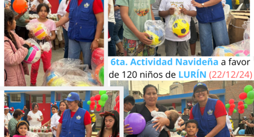 6ta. Actividad Navideña para 120 niños en LURÍN (22/12/24)