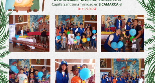 1ra. chocolatada Navideña para 150 niños en JICAMARCA, provincia de Huarochirí (01/12/2024)