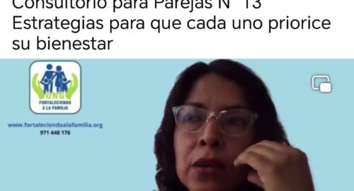Charla para parejas. Tema: Estrategias para que cada uno priorice su bienestar (13/12/24)