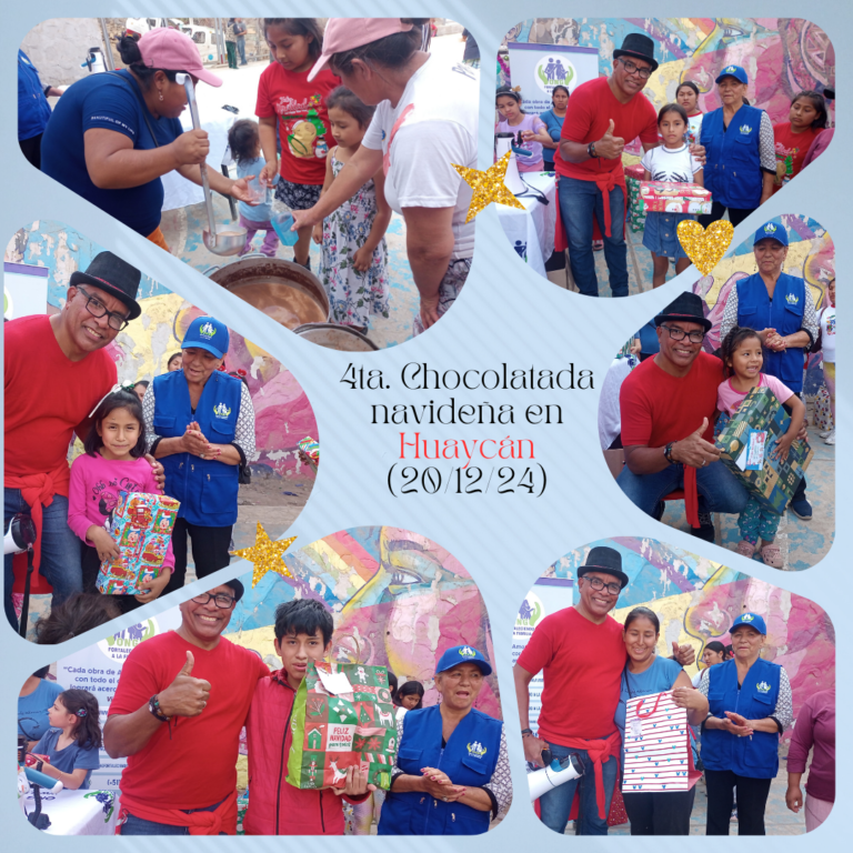 Lee más sobre el artículo 4ta. Chocolatada Navideña para 40 niños de Huaycán (20/12/24)