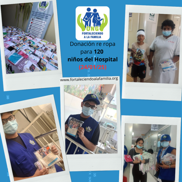 Lee más sobre el artículo Donación de 120 prendas de vestir para los niños del Hospital del NIÑO (24/01/25)