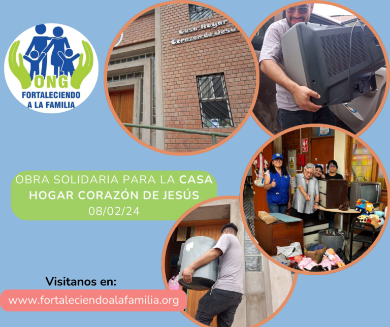 Lee más sobre el artículo Donaciones para la Casa Hogar Corazón de Jesús – Villa El Salvador (08/02/2025)