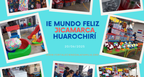 Donaciones de la Comunidad Católica de Holanda para 361 alumnos de la I.E. Mundo Feliz – JICAMARCA (20/06/25)