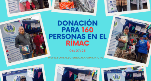 Donación de prendas de vestir para 160 personas en la Feria Integrando Familia -RÍMAC- (06/07/25)