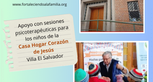 Apoyo psicológico y terapéutico para niños de la Casa Hogar Corazón de Jesús – Villa El Salvador  (14/07/25)