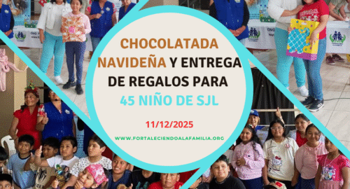 Chocolatada Navideña y entrega de regalos para 45 niños del distrito de SJL (11/12/2025)