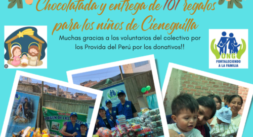 Chocolatada Navideña y entrega de 101 regalos para los niños de Cieneguilla (21/12/25)
