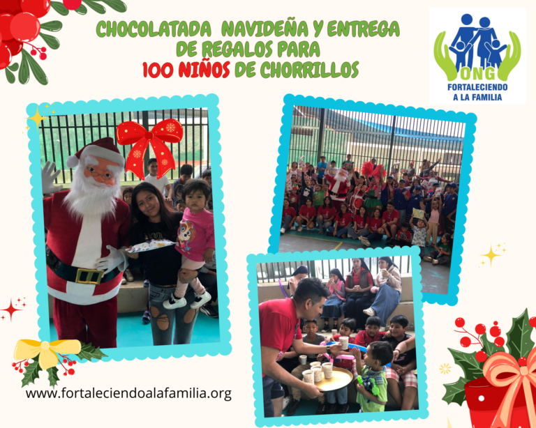 Lee más sobre el artículo Chocolatada Navideña y entrega de regalos para 100 niños de comedores populares de CHORRILLOS (20/12/2025)