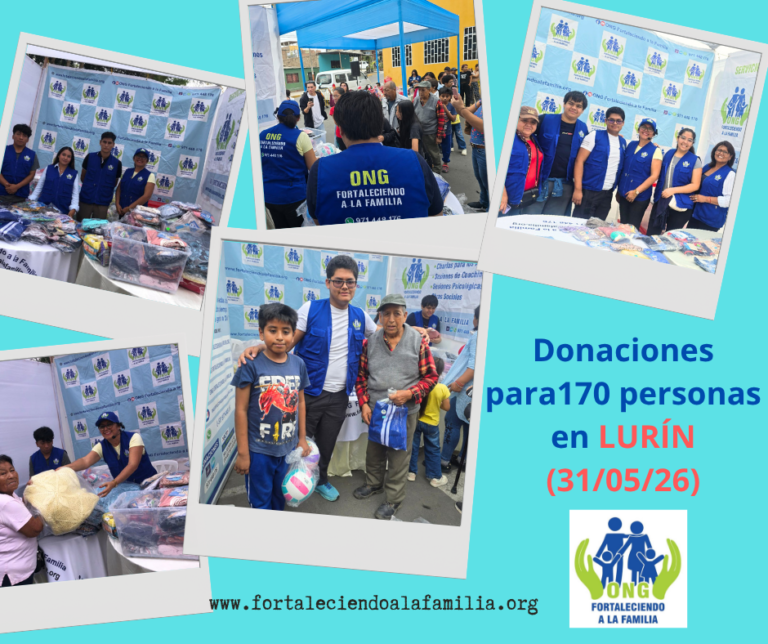 Lee más sobre el artículo Campaña solidaria en LURÍN, llevamos donaciones para 170 personas (31/05/2026)