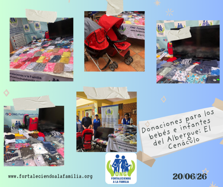 Lee más sobre el artículo Donación de coches para bebés y ropas para niños del Cenáculo en VILLA EL SALVADOR (20/06/2026)