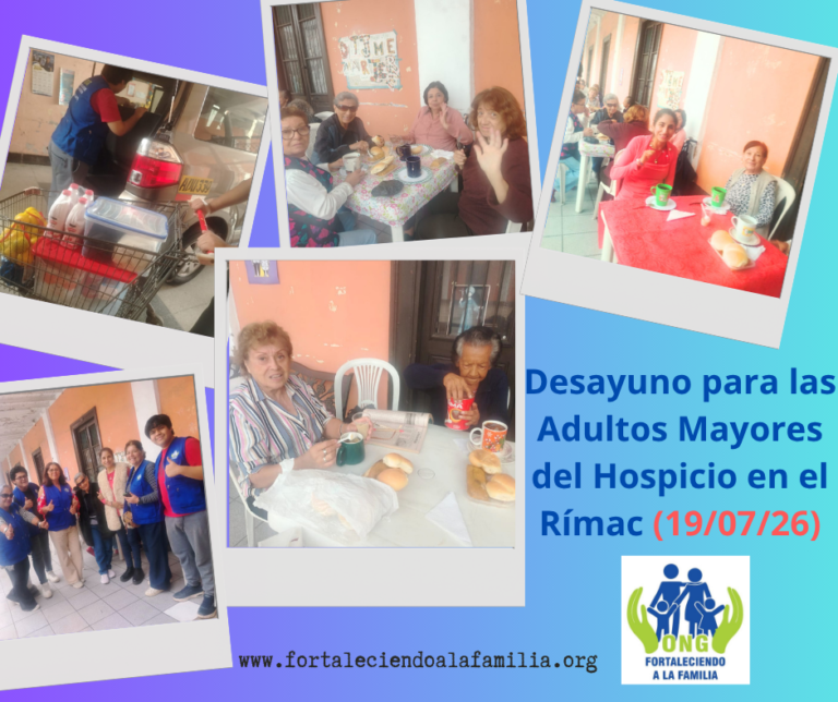 Lee más sobre el artículo Obra solidaria para 25 Adultas Mayores del Hospicio Santa Gemma en el Rímac (19/07/2026)