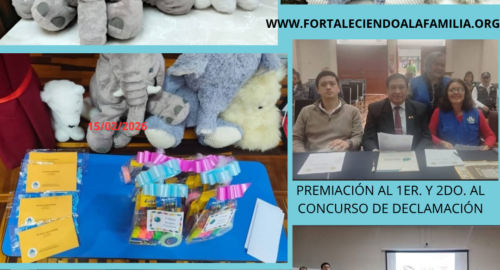 Entrega de premios para el concurso de declamación  La Molina – 18/08/26