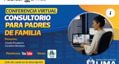 Charla para PADRES. Tema: señales de alerta de problemas de salud mental en los niños y adolescentes  (agosto 2026)