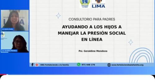 Charla para PADRES. Tema: Ayudando a los hijos a manejar la presión social en línea (19/09/26)
